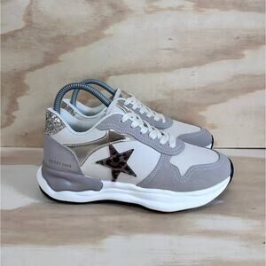 Vintage Havana - Run Nude Glitter Star - Sneakers - Gray - Women's - 7.5 - N.W.T